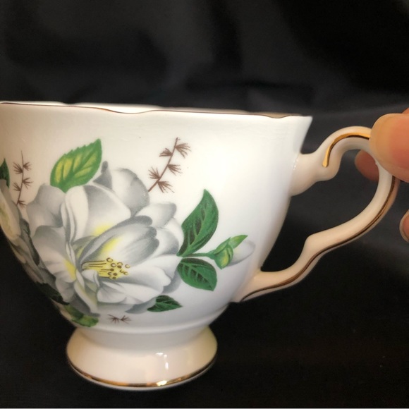 Vintage Royal Kent Camellia Bone China Tea Cup and Saucer Staffordshire England - Picture 3 of 15